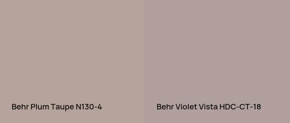 Behr Plum Taupe N130-4 vs Behr Violet Vista HDC-CT-18