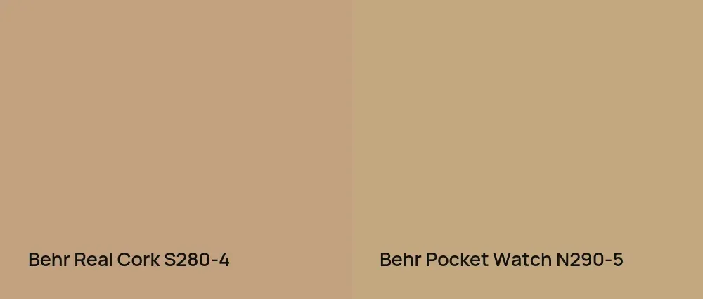 Behr Real Cork S280-4 vs Behr Pocket Watch N290-5