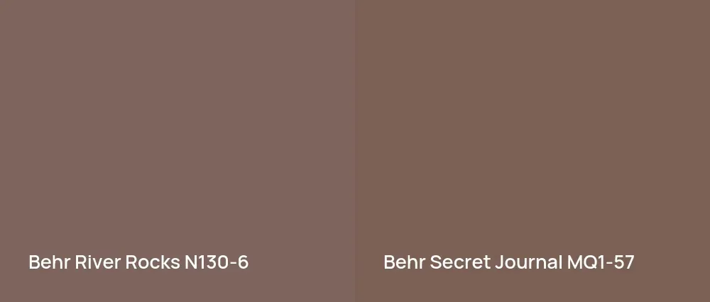 Behr River Rocks N130-6 vs Behr Secret Journal MQ1-57