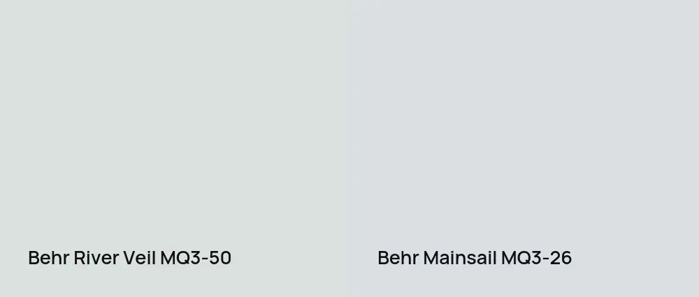 Behr River Veil MQ3-50 vs Behr Mainsail MQ3-26