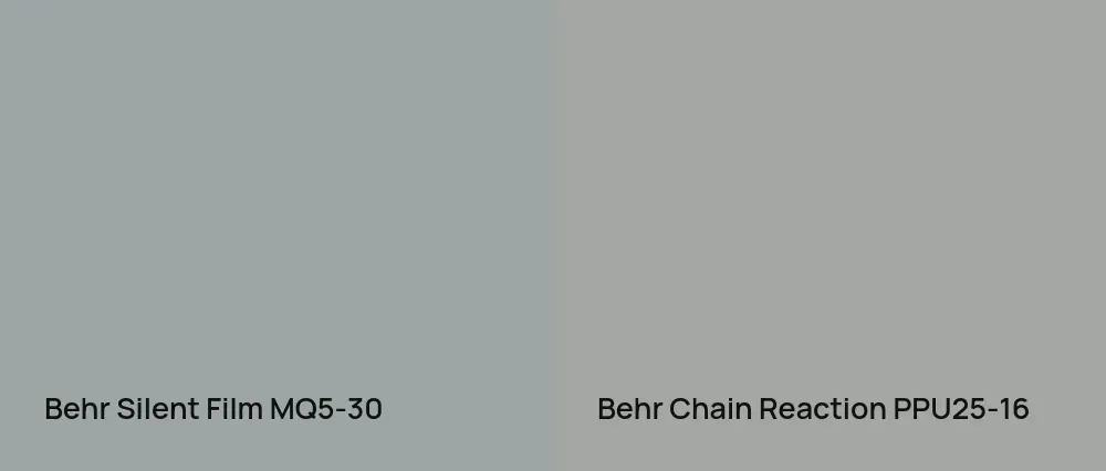 Behr Silent Film MQ5-30 vs Behr Chain Reaction PPU25-16