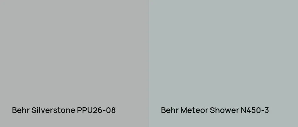 Behr Silverstone PPU26-08 vs Behr Meteor Shower N450-3