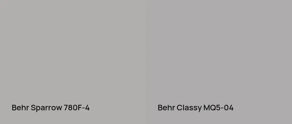 Behr Sparrow 780F-4 vs Behr Classy MQ5-04