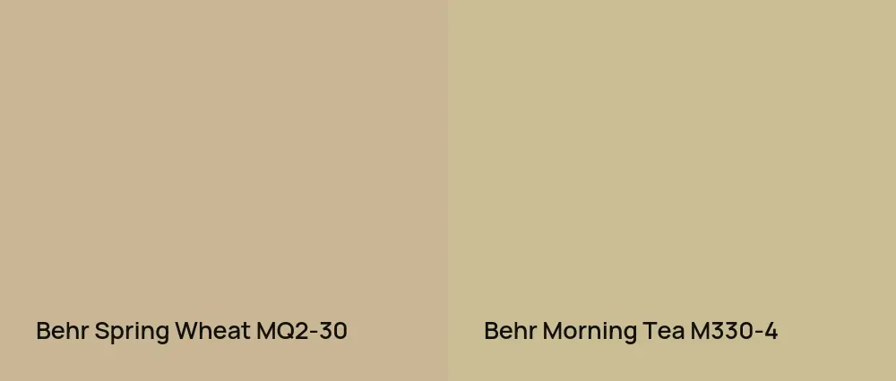 Behr Spring Wheat MQ2-30 vs Behr Morning Tea M330-4