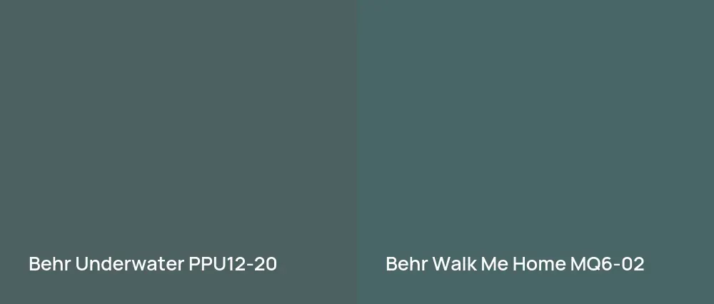 Behr Underwater PPU12-20 vs Behr Walk Me Home MQ6-02
