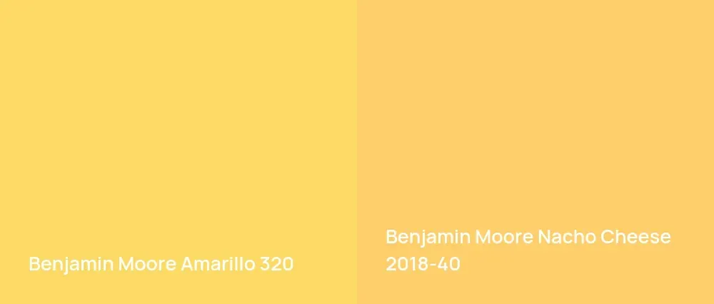 Benjamin Moore Amarillo 320 vs Benjamin Moore Nacho Cheese 2018-40