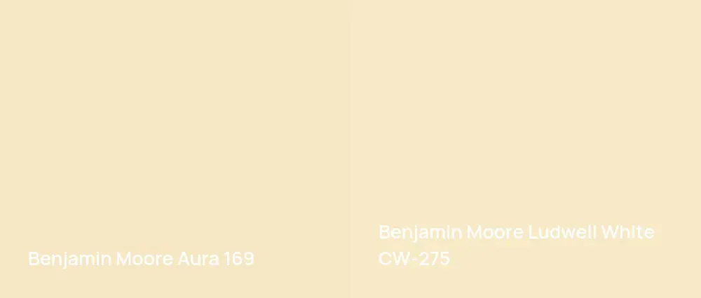 Benjamin Moore Aura 169 vs Benjamin Moore Ludwell White CW-275