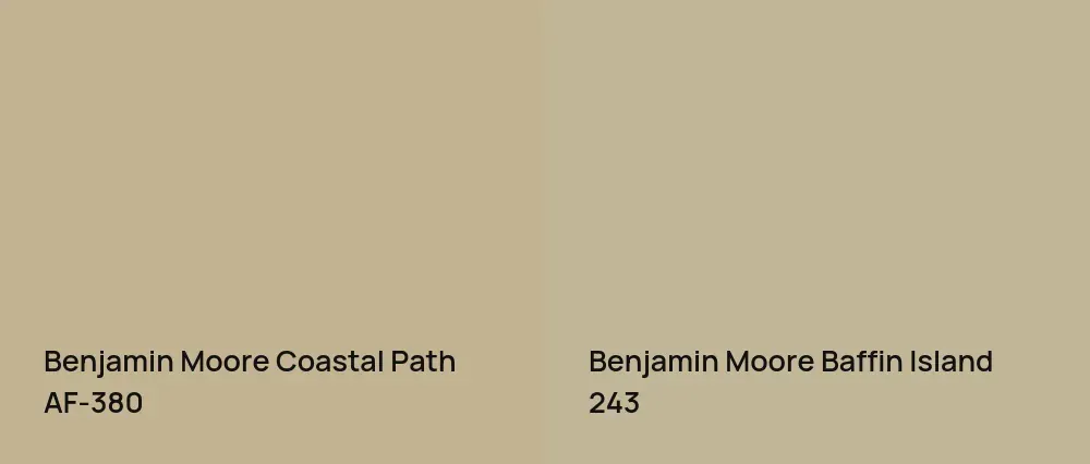 Benjamin Moore Coastal Path AF-380 vs Benjamin Moore Baffin Island 243
