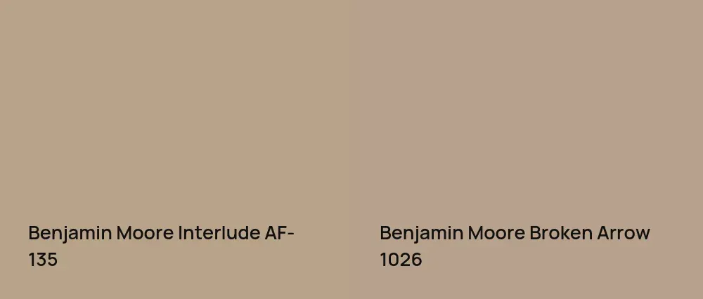 Benjamin Moore Interlude AF-135 vs Benjamin Moore Broken Arrow 1026