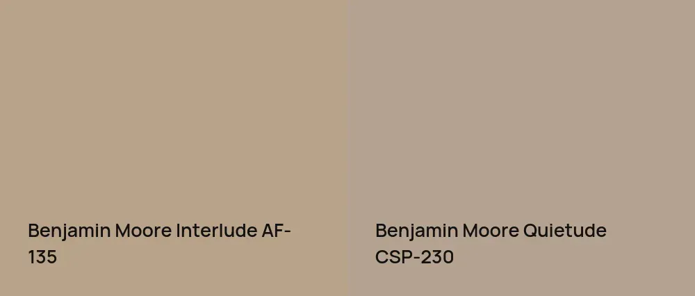 Benjamin Moore Interlude AF-135 vs Benjamin Moore Quietude CSP-230