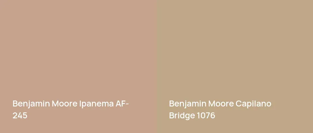 Benjamin Moore Ipanema AF-245 vs Benjamin Moore Capilano Bridge 1076