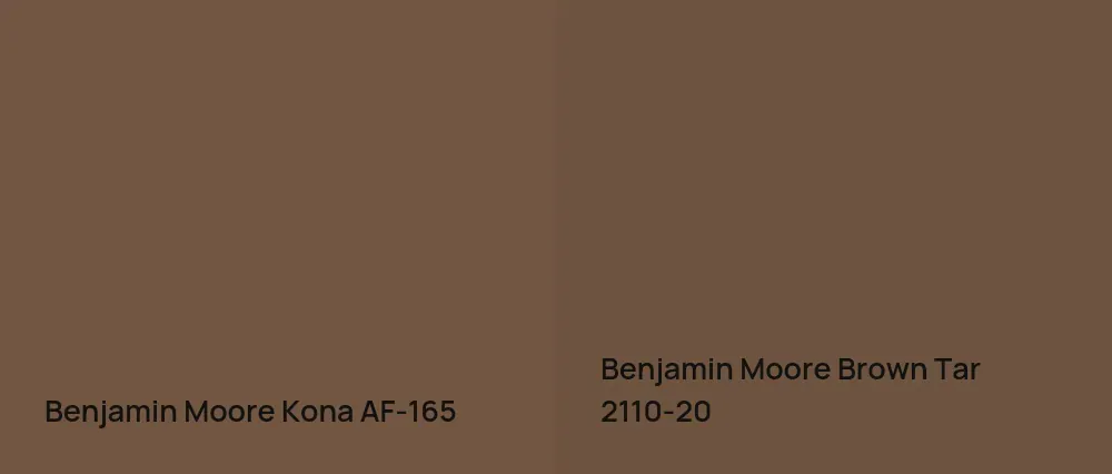 Benjamin Moore Kona AF-165 vs Benjamin Moore Brown Tar 2110-20