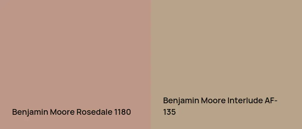 Benjamin Moore Rosedale 1180 vs Benjamin Moore Interlude AF-135