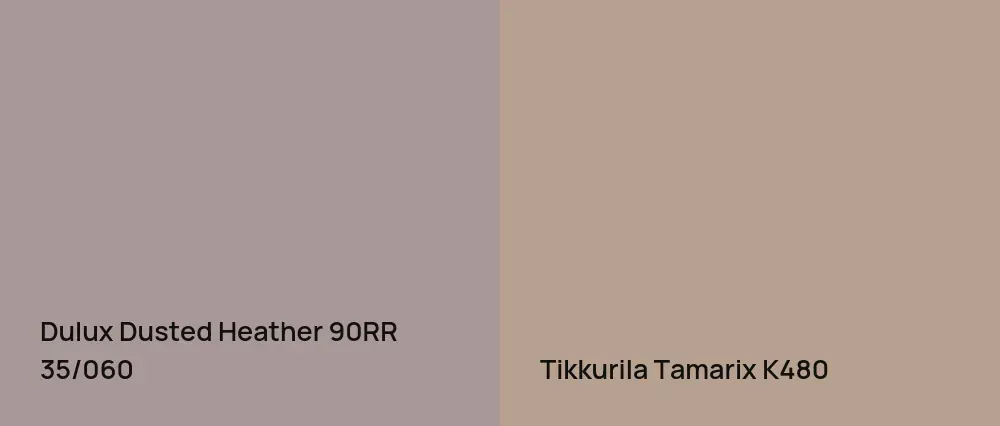 Dulux Dusted Heather 90RR 35/060 vs Tikkurila Tamarix K480