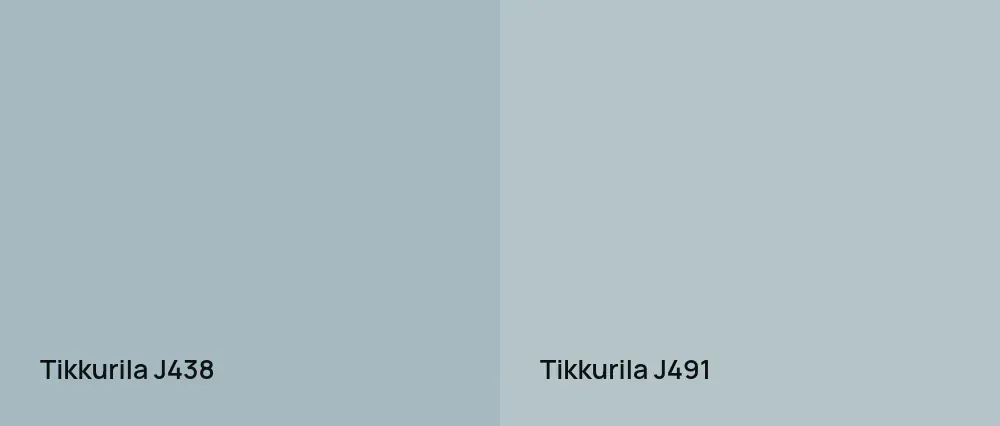 Tikkurila  J438 vs Tikkurila  J491