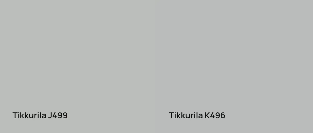 Tikkurila  J499 vs Tikkurila  K496