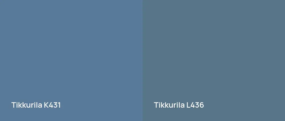 Tikkurila  K431 vs Tikkurila  L436
