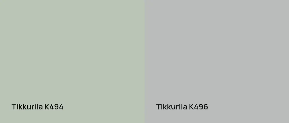 Tikkurila  K494 vs Tikkurila  K496