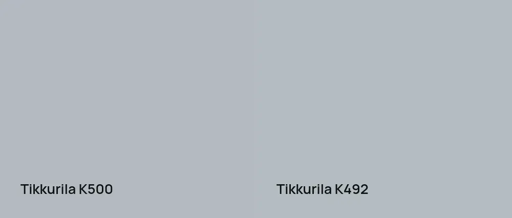 Tikkurila  K500 vs Tikkurila  K492