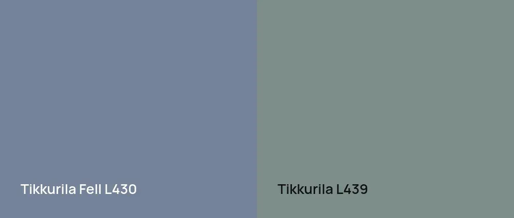Tikkurila Fell L430 vs Tikkurila  L439