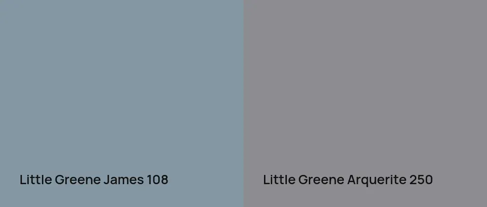 Little Greene James 108 vs Little Greene Arquerite 250