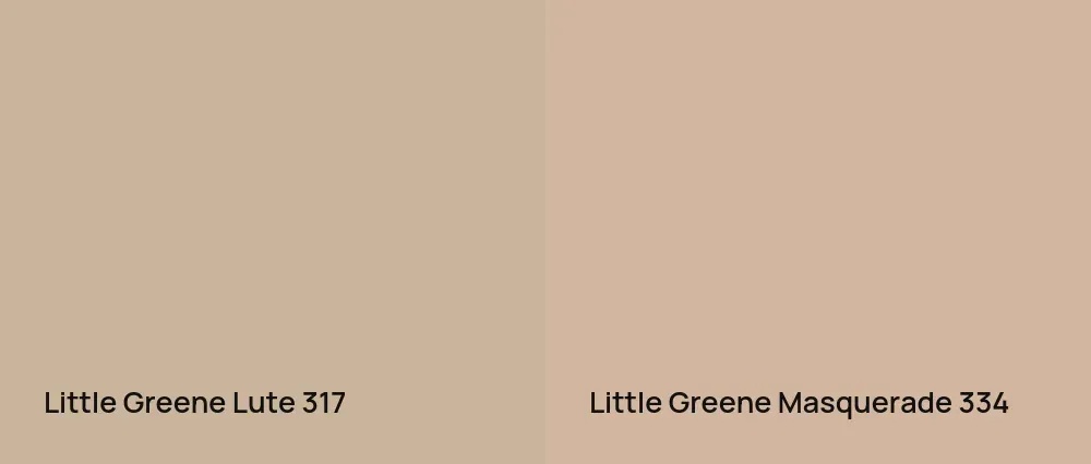Little Greene Lute 317 vs Little Greene Masquerade 334