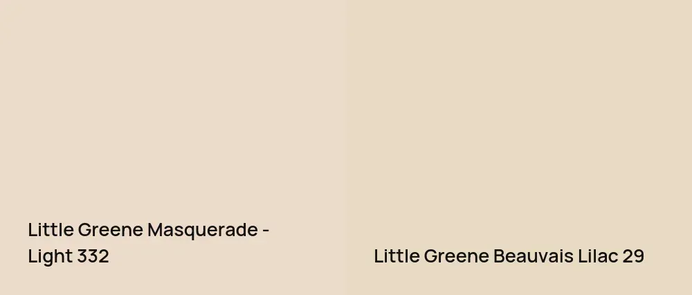Little Greene Masquerade - Light 332 vs Little Greene Beauvais Lilac 29