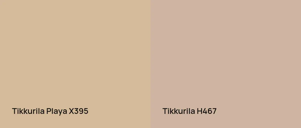 Tikkurila Playa X395 vs Tikkurila  H467