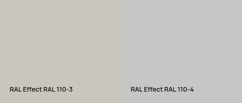 RAL Effect  RAL 110-3 vs RAL Effect  RAL 110-4