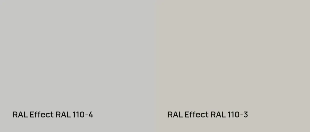RAL Effect  RAL 110-4 vs RAL Effect  RAL 110-3