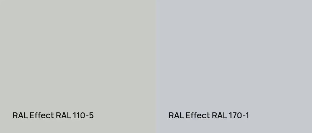 RAL Effect  RAL 110-5 vs RAL Effect  RAL 170-1