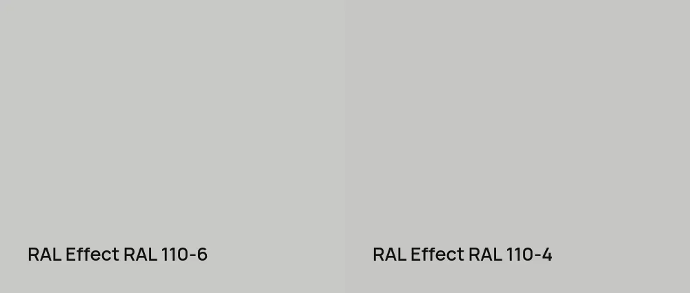 RAL Effect  RAL 110-6 vs RAL Effect  RAL 110-4