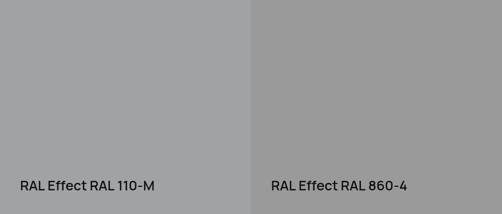 RAL Effect  RAL 110-M vs RAL Effect  RAL 860-4