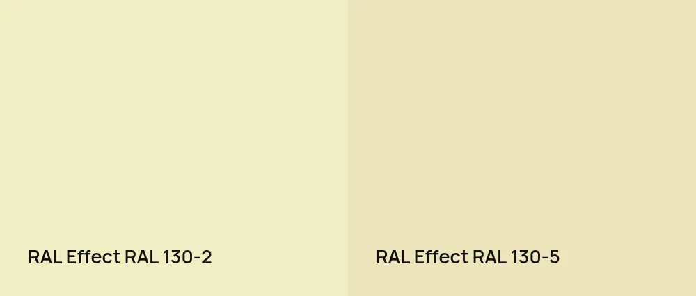 RAL Effect  RAL 130-2 vs RAL Effect  RAL 130-5