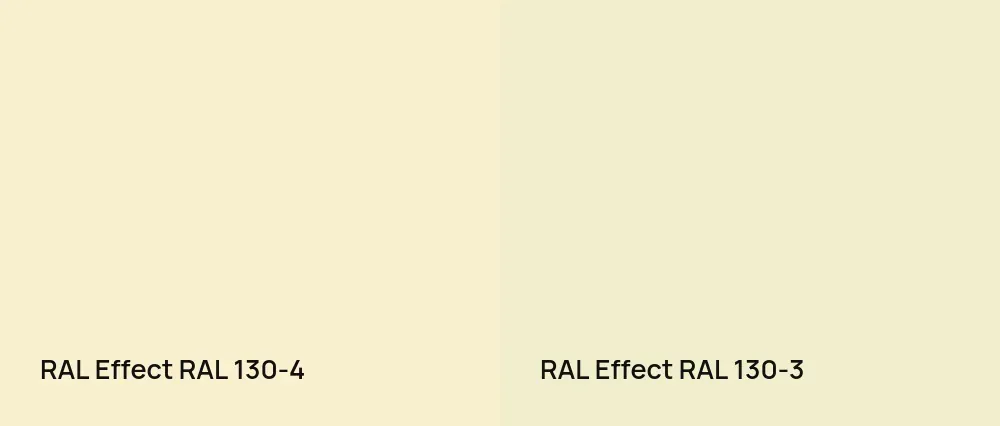 RAL Effect  RAL 130-4 vs RAL Effect  RAL 130-3