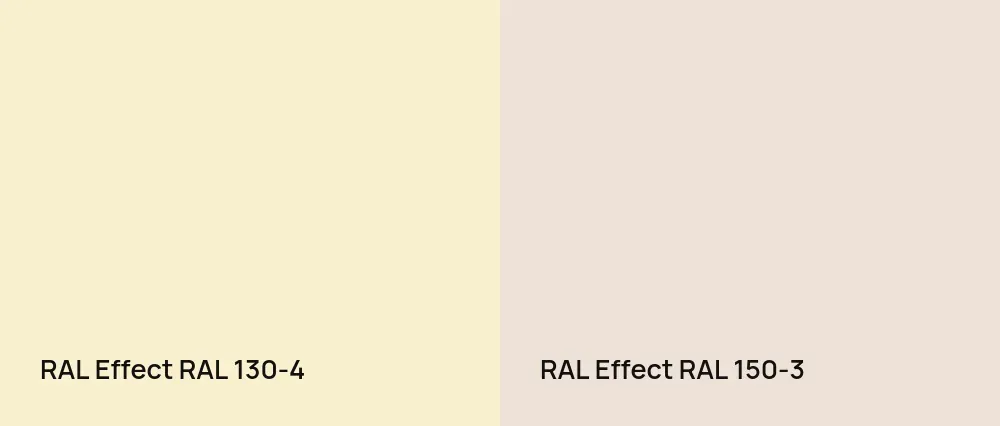 RAL Effect  RAL 130-4 vs RAL Effect  RAL 150-3