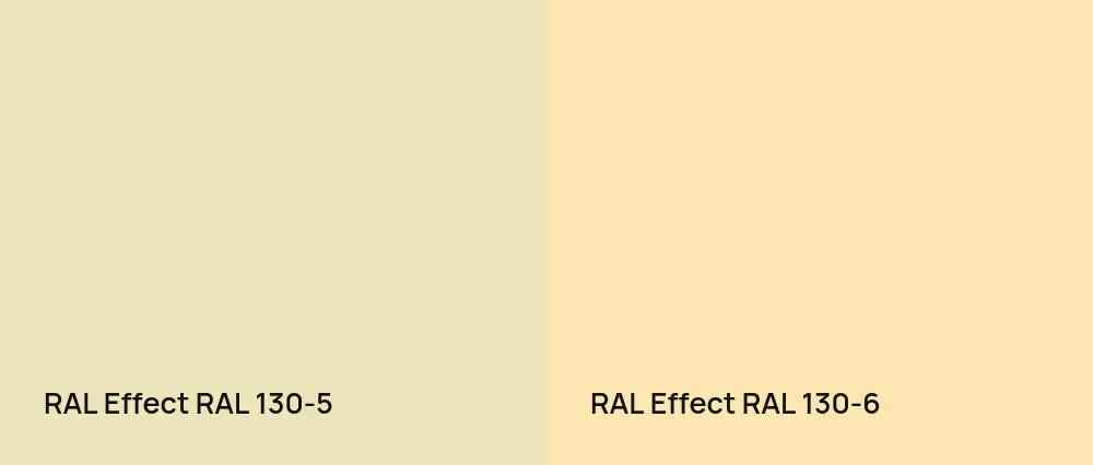 RAL Effect  RAL 130-5 vs RAL Effect  RAL 130-6