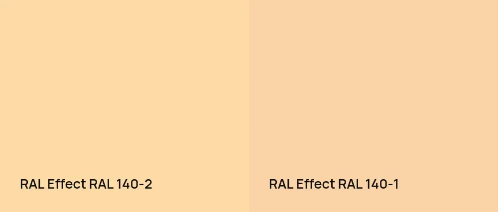 RAL Effect  RAL 140-2 vs RAL Effect  RAL 140-1