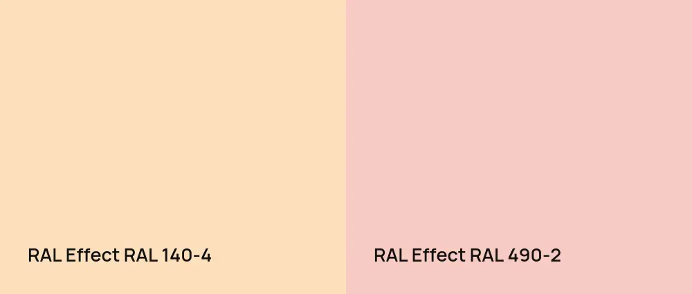 RAL Effect  RAL 140-4 vs RAL Effect  RAL 490-2