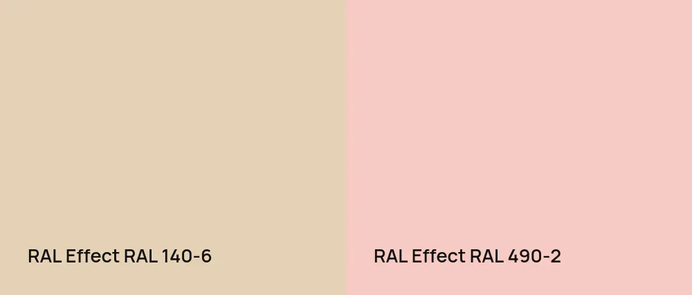 RAL Effect  RAL 140-6 vs RAL Effect  RAL 490-2