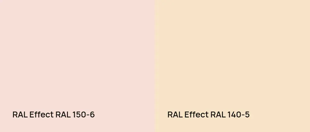 RAL Effect  RAL 150-6 vs RAL Effect  RAL 140-5