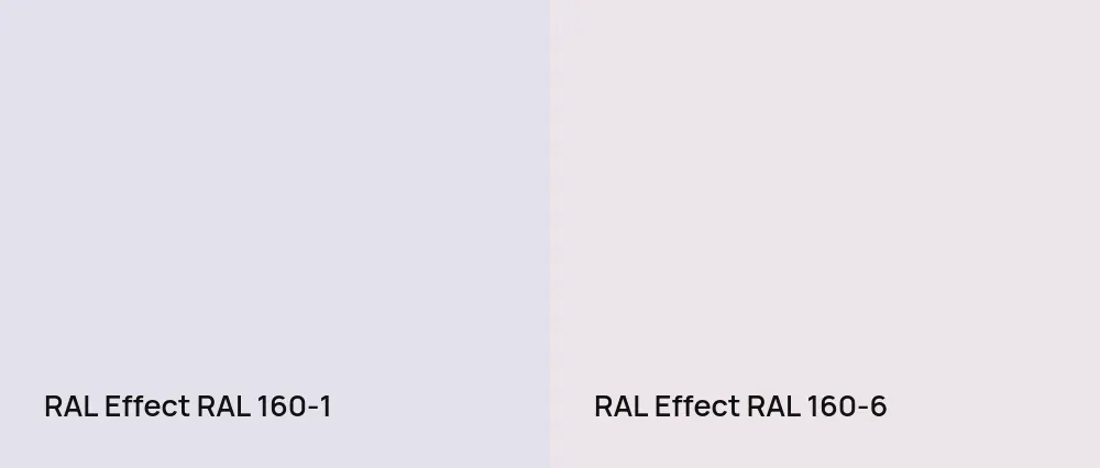 RAL Effect  RAL 160-1 vs RAL Effect  RAL 160-6