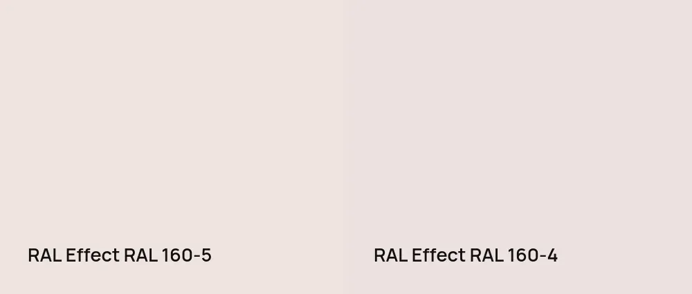 RAL Effect  RAL 160-5 vs RAL Effect  RAL 160-4