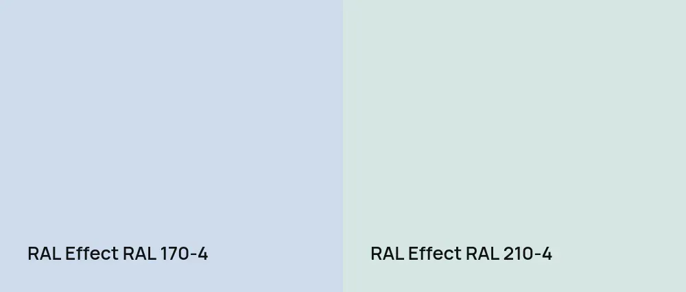 RAL Effect  RAL 170-4 vs RAL Effect  RAL 210-4