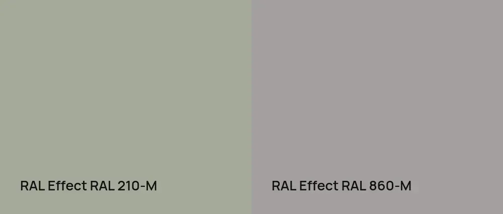 RAL Effect  RAL 210-M vs RAL Effect  RAL 860-M