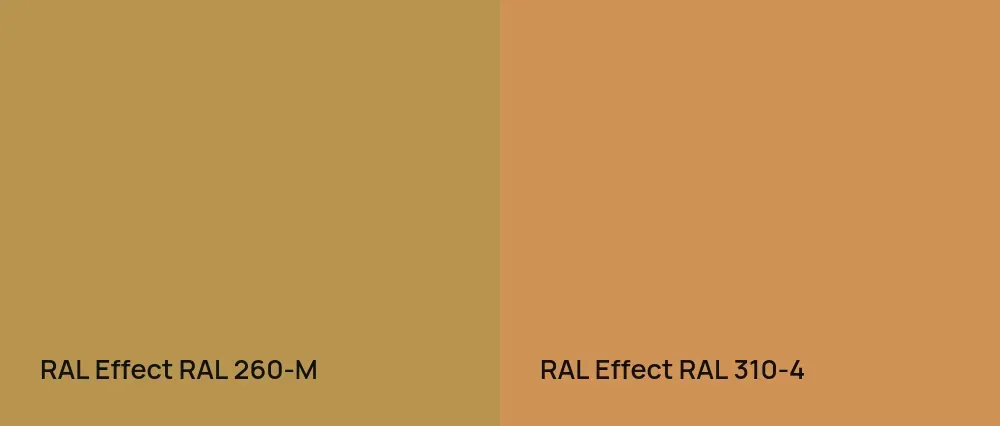 RAL Effect  RAL 260-M vs RAL Effect  RAL 310-4