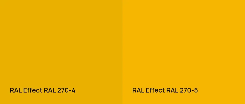 RAL Effect  RAL 270-4 vs RAL Effect  RAL 270-5