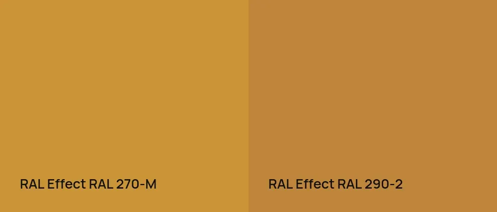 RAL Effect  RAL 270-M vs RAL Effect  RAL 290-2