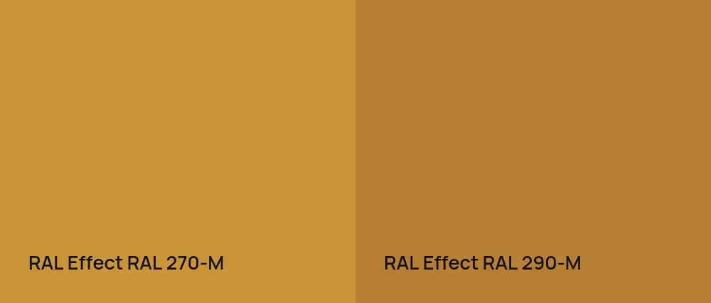 RAL Effect  RAL 270-M vs RAL Effect  RAL 290-M