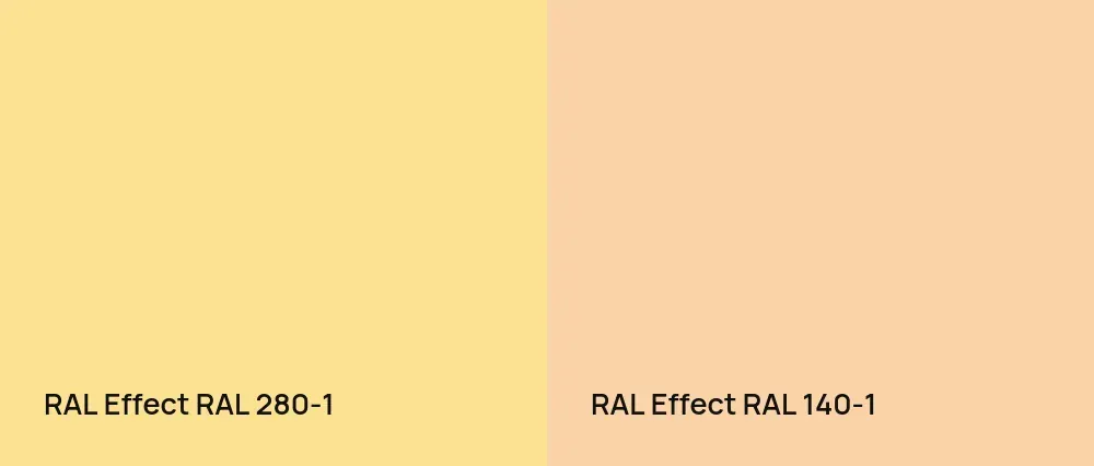 RAL Effect  RAL 280-1 vs RAL Effect  RAL 140-1